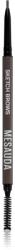 Mesauda Milano Sketch Brows automatikus szemöldökceruza kefével árnyalat 102 Brunette 0, 09 g