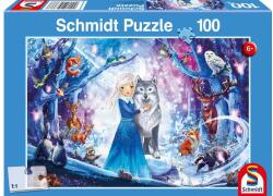 Schmidt Spiele 100 db-os puzzle - A princess in the snowy forest (56386) (56386)