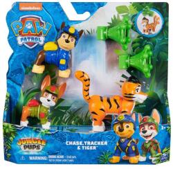 PAW Patrol Set 3 figurine Paw Patrol -Jungle Pups, Chase, Tracker & Tiger Figurina