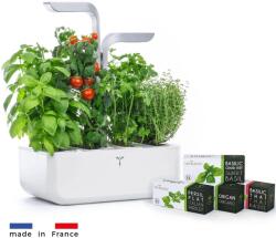 Véritable Smart automata virágcserép világításvezérléssel, fehér + 4 fűszernövény utántöltő (VPOT-SAWAS-EU2-156)