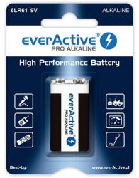 everActive Baterie Alcalina 9v 6lr61 Blister 1 Buc Everactiv (ea-9v) - pcone Baterii de unica folosinta