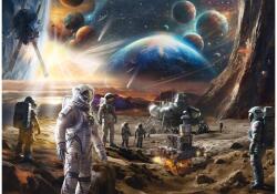 Schmidt Spiele 58537 - The Final Frontier, Space Exploration, Michele Farella - 1000 db-os puzzle (58537)