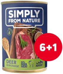Simply from Nature Nedves kutyaeledel Szarvas hajdinaliszttel 6 x 400 g + 1 INGYENESEN
