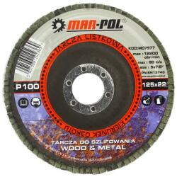 MAR-POL lamellás csiszolókorong 125 x 22, 2 mm P100 M07977 (M07977)