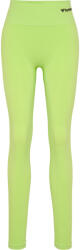 HUMMEL Leggings Damen L sárga|zöld