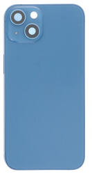  Apple iPhone 13 középső keret, akkufedél (hátlap) kamera lencsével, sim tálcával, mágnes gyűrűvel szerelt, kék (EU verzió, OEM)