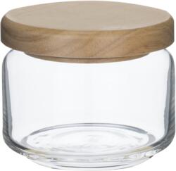 Ocean OCEAN-Стъклен буркан с дървен капак 325ml Ø9.2xh7.5cm (5B02511G0001) (011434)