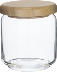 Ocean OCEAN-Стъклен буркан с дървен капак 500ml Ø9.2xh10.4cm (5B02517G0001) (011435)