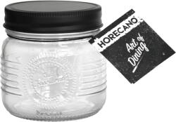Horecano OLD FASHIONED-Буркан с метална винтова ЧЕРНА капачка 250ml (212957-BL-SS4) (0103254)