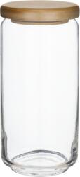 Ocean OCEAN-Стъклен буркан с дървен капак 1000ml Ø9.2xh19.3cm (5B02536G0001) (011445)