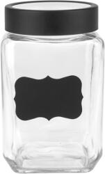 Horecano TOP-Стъклен буркан за съхранение с табелка за надписване 800ml (82771-14) (0132154)