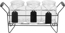 Horecano TOP-Буркани к-кт 3-ка на стойка 3x700ml (338690) (0132163)