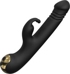 SESSO Vibrator Thrusting Happy Rabbit Black Vibrator