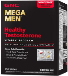 GNC Men's Mega Men Healthy Testosterone Vitapak Program -pack x 30, GNC