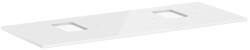 Hansgrohe Xelu Q Pultlap 1360/550 dupla kivágással csaplyukas mosdótálhoz, magasfényű fehér 54125050 (54125050)