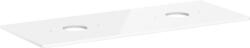 Hansgrohe Xelu Q 1360/550 konzol 2 kivágással a csaplyuk nélküli mosdóhoz, magasfényű fehér 54118050 (54118050)