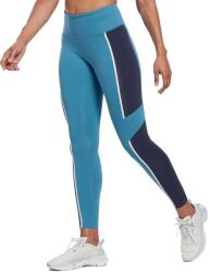Reebok Lux High-Waisted Colorblock Leggings Blue - dress4less
