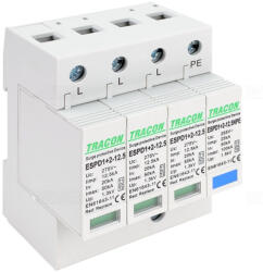 Tracon AC típusú T1+T2 túlfeszültség levezető, cserélhető betéttel ESPD1+2-12.5-3+1P (D1+2-12.5-3+1P)