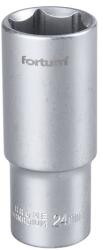 Fortum dugófej, hosszított, 1/2″, 24mm, 61CrV5, mattkróm, 77mm hosszú FORTUM (4700524)