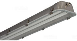 Simotrade LED Por- és páramentes üres lámpatest 2x58W méret, LED csőhöz szerelve üveg búra IP65 Simotrade (60 010258403)