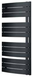 Lazzarini Pieve íves, törölközőszárító radiátor, 138x55 cm, fekete (LAZ-384896)