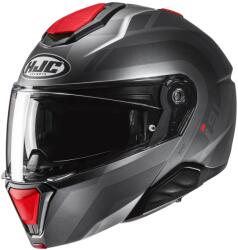HJC Cască de motocicletă rabatabilă HJC i91 Arven MC1SF gri-negru-roșu (HJC154771)
