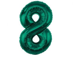 Godan B&C Bottle Green, Zöld 8-as szám fólia lufi 85 cm MLG190298 (MLG190298)