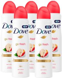Dove Go Fresh Apple, deodorant spray femei, 5 x 250 ml (6914)