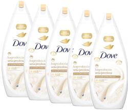 Dove Seta Preziosa, gel de dus hidratant, 5 x 450 ml (45814)