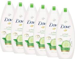Dove Go Fresh Cucumber & Green Tea, gel de dus hidratant, 6 x 250 ml (12097)