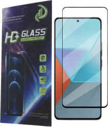 Xiaomi Redmi Note 13 Pro 4G / 5G / X6 Pro 5G / Poco M6 Pro 4G üvegfólia, tempered glass, előlapi, 9D, edzett, hajlított, fekete kerettel