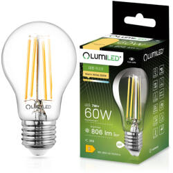 Lumileds E27 A60 LED izzó 7W = 60W 806lm 3000K 360° LUMILED izzószál (LEDZARMI402)