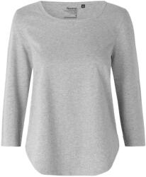 Neutral Tricou cu mânecă 3/4 pentru femei din bumbac organic Fairtrade - Sportiv gri | XL (NE-O81006-1000304241)