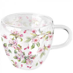 Ambiente Spring blossom white duplafalú borosilicate üvegcsésze 0, 25l (14418160)