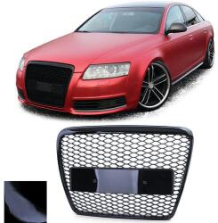 AUDI A6 C6 4F 2004-2011 lakkozott fekete RS stílusú hűtőrács
