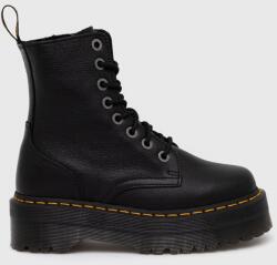 Dr. Martens bőr bakancs fekete, női, lapos talpú, DM27311626 - fekete Női 45
