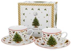 Duo Gift Karácsonyi porcelán csésze szett - 90ml - Christmas Tree
