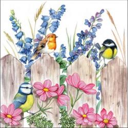 Ambiente Birds on Fence papírszalvéta 33x33cm, 20db-os