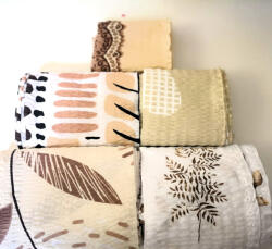  Krepp patchwork csomag 3 kg / bézs - barna mintás (60)