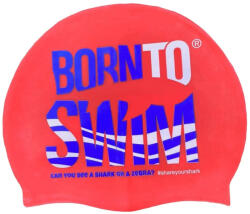 B2S BornToSwim Silicone Cap Junior Piros