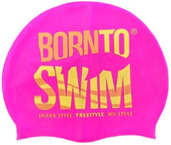 BornToSwim silicone cap junior roz deschis