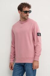 Calvin Klein pamut melegítőfelső rózsaszín, férfi, sima, J30J323426 - rózsaszín S