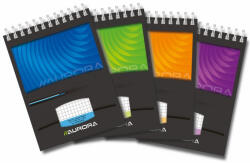 Aurora Blocnotes cu spirala, A6, 80 file - 90g mp, AURORA Mano - matematica (W680MQ5)