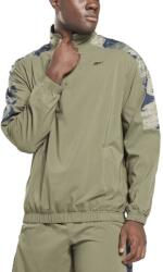 Reebok Training Camo 1/4 Zip Sweatshirt Green - magazinko