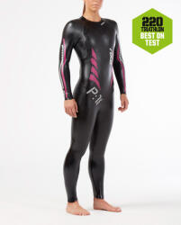 2XU - costum neopren P: 1 Propel Wetsuit pentru femei - negru-roz (WW4994c-blk-pnk-M)