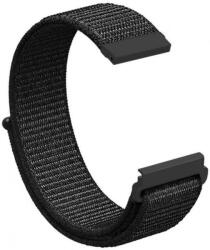 Ricardo Curea Quick Release 20 mm, nailon, negru, velcro (Garmin Venu, Venu Sq, Venu Sq 2, Venu 2 plus etc. )
