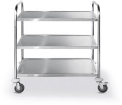 Carucior servire Inox 3 rafturi 50 Kg pe raft (823663)