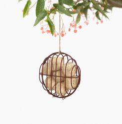 SingingFriend BOBBIE drót madáretető, barna kör alakú (D007) (38828)