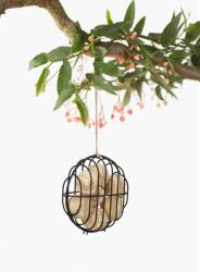 SingingFriend BOBBIE drót madáretető, fekete kör alakú (D003) (38824)