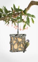 SingingFriend ANNA madáretető, szürke négyzet alakú (A003) (38805)